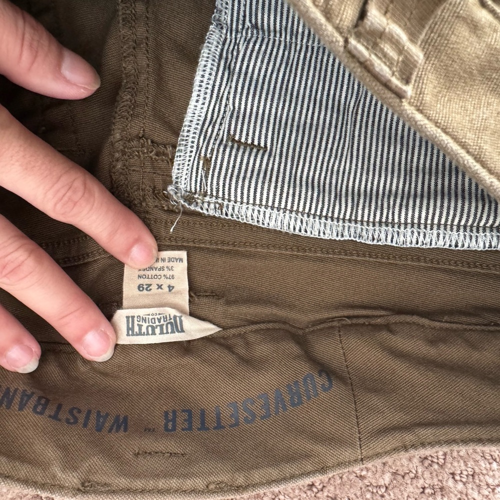 Women's DuluthFlex Fire Hose Slim Leg Cargo Pants Olive - Picture 8 of 8